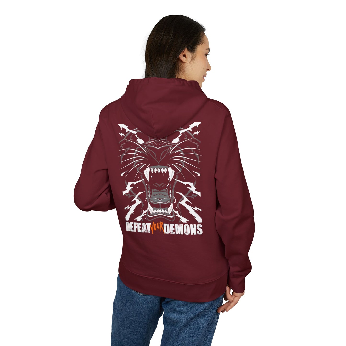 Defeat Your Demons - Black "Lightning" Panther - Unisex Hoody