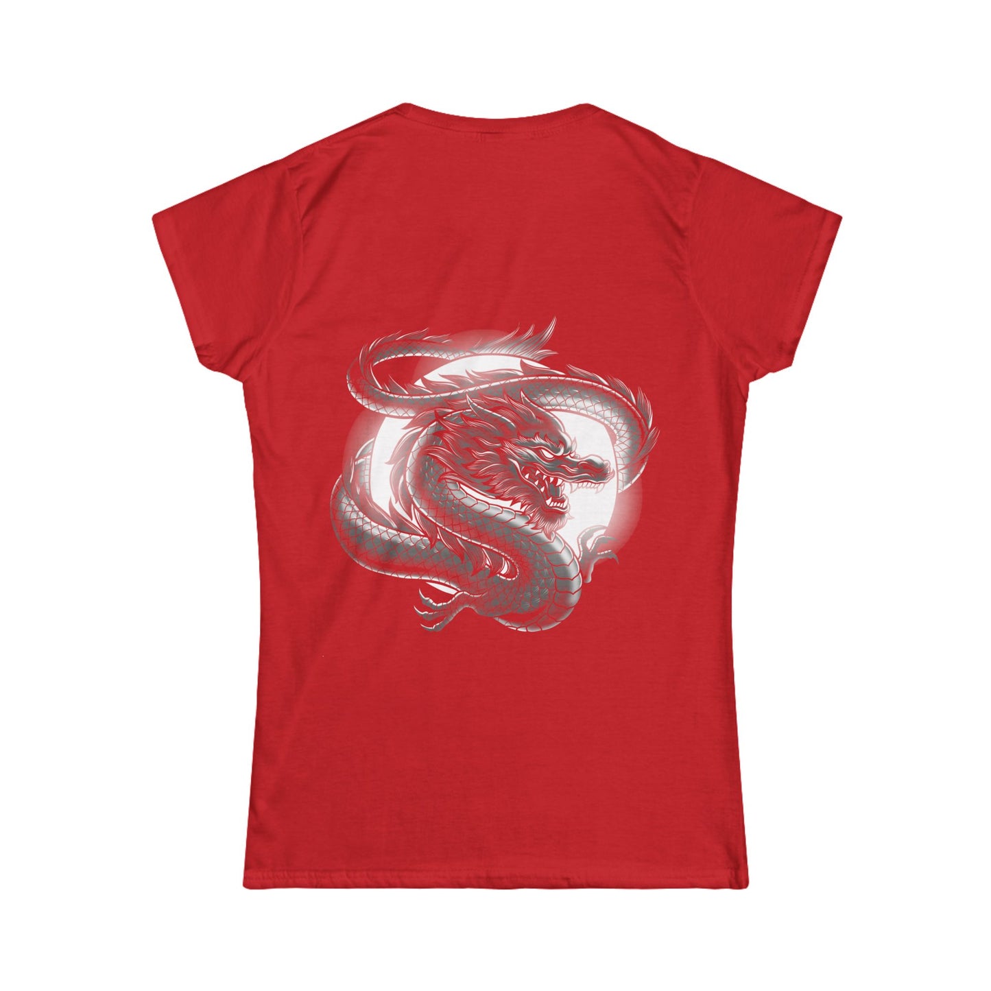 Women's T-Shirt - Moon Dragon - Power Elegance Softstyle Tee