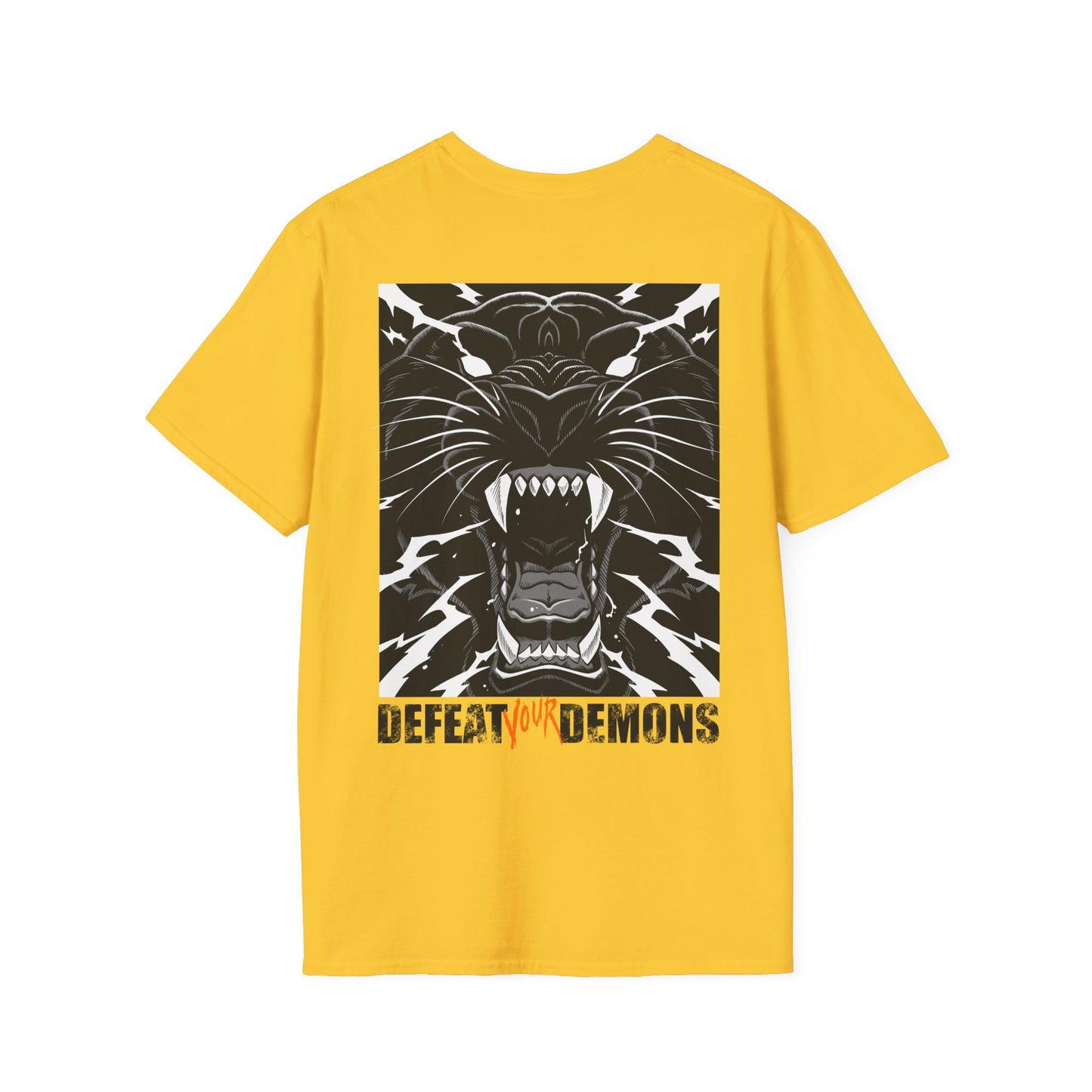 Defeat Your Demons - Black "Lightning" Panther - Unisex T-shirt