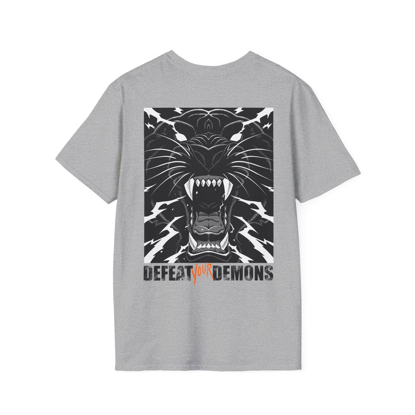 Defeat Your Demons - Black "Lightning" Panther - Unisex T-shirt