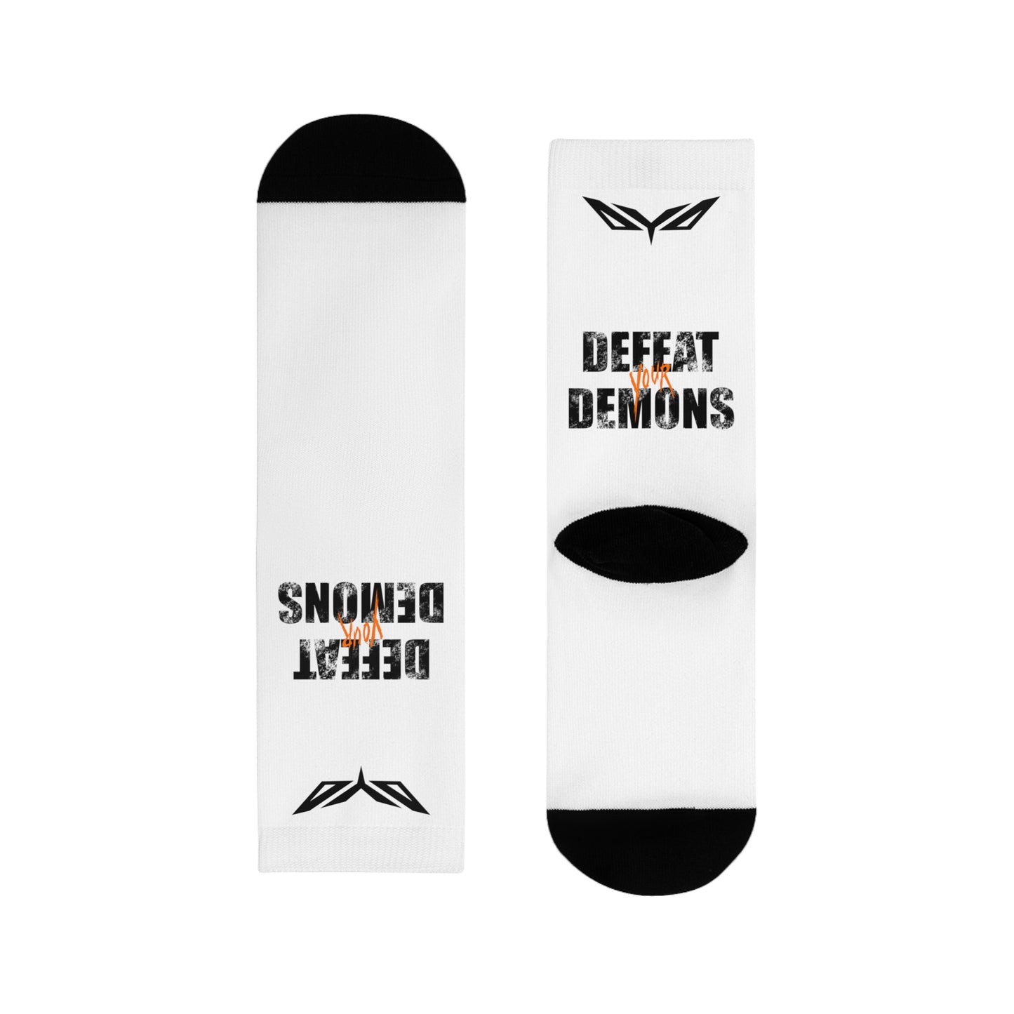 Defeat Your Demons Crew Socks
