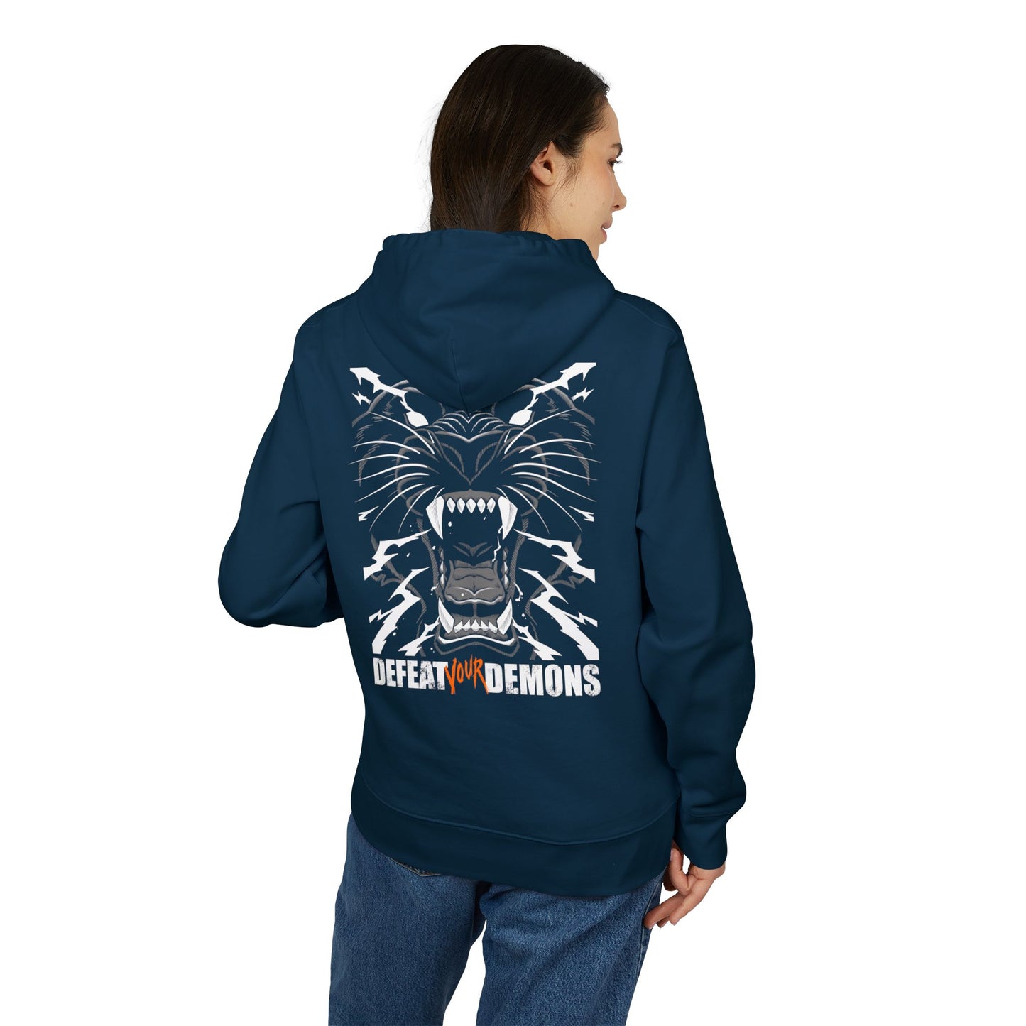 Defeat Your Demons - Black "Lightning" Panther - Unisex Hoody