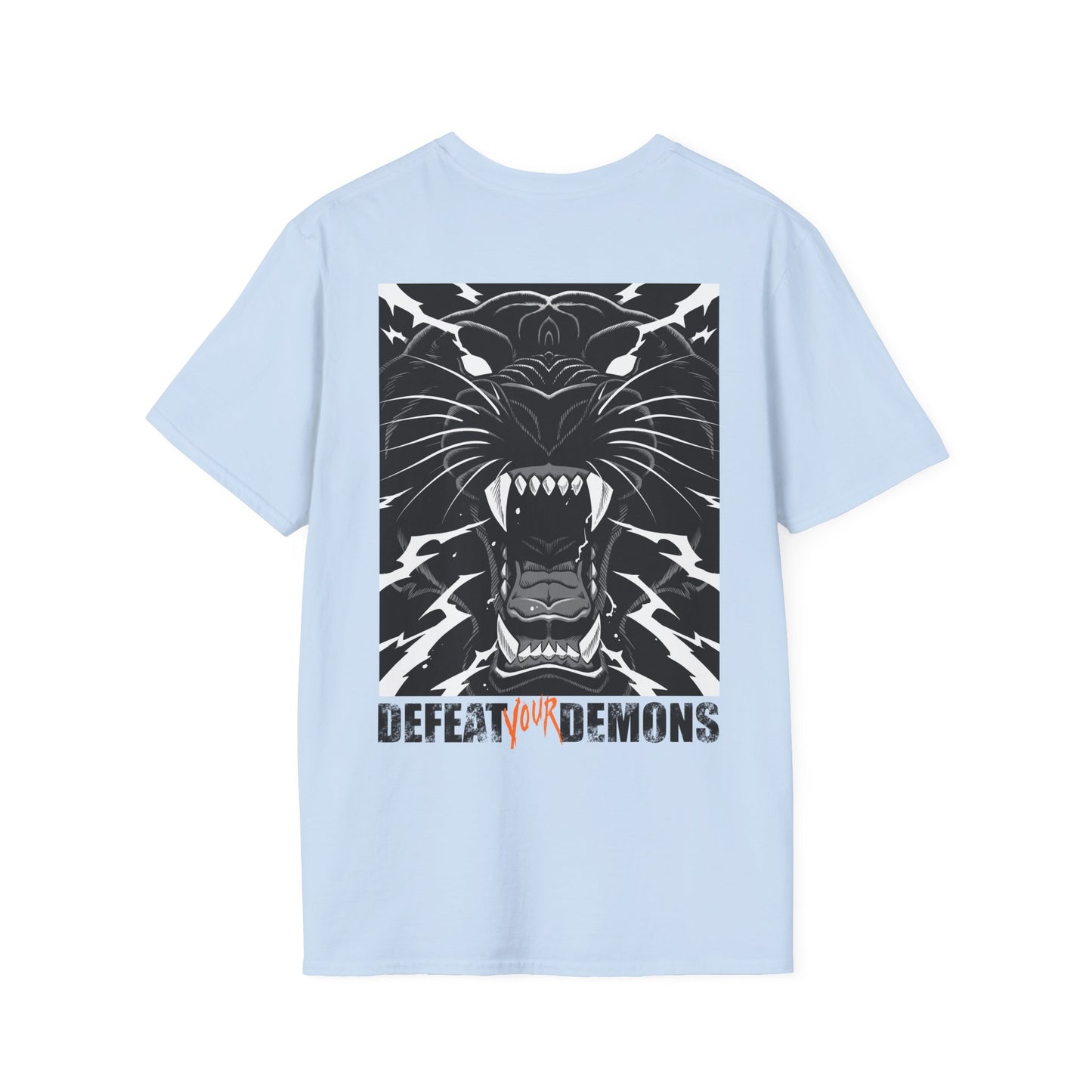 Defeat Your Demons - Black "Lightning" Panther - Unisex T-shirt