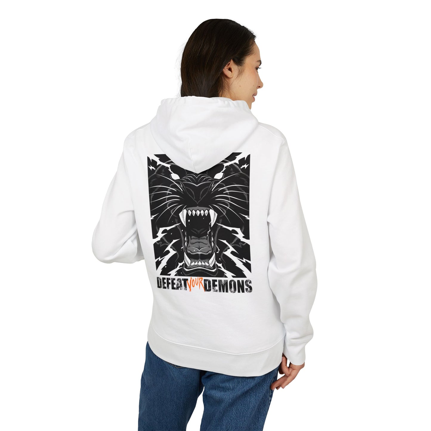 Defeat Your Demons - Black "Lightning" Panther - Unisex Hoody