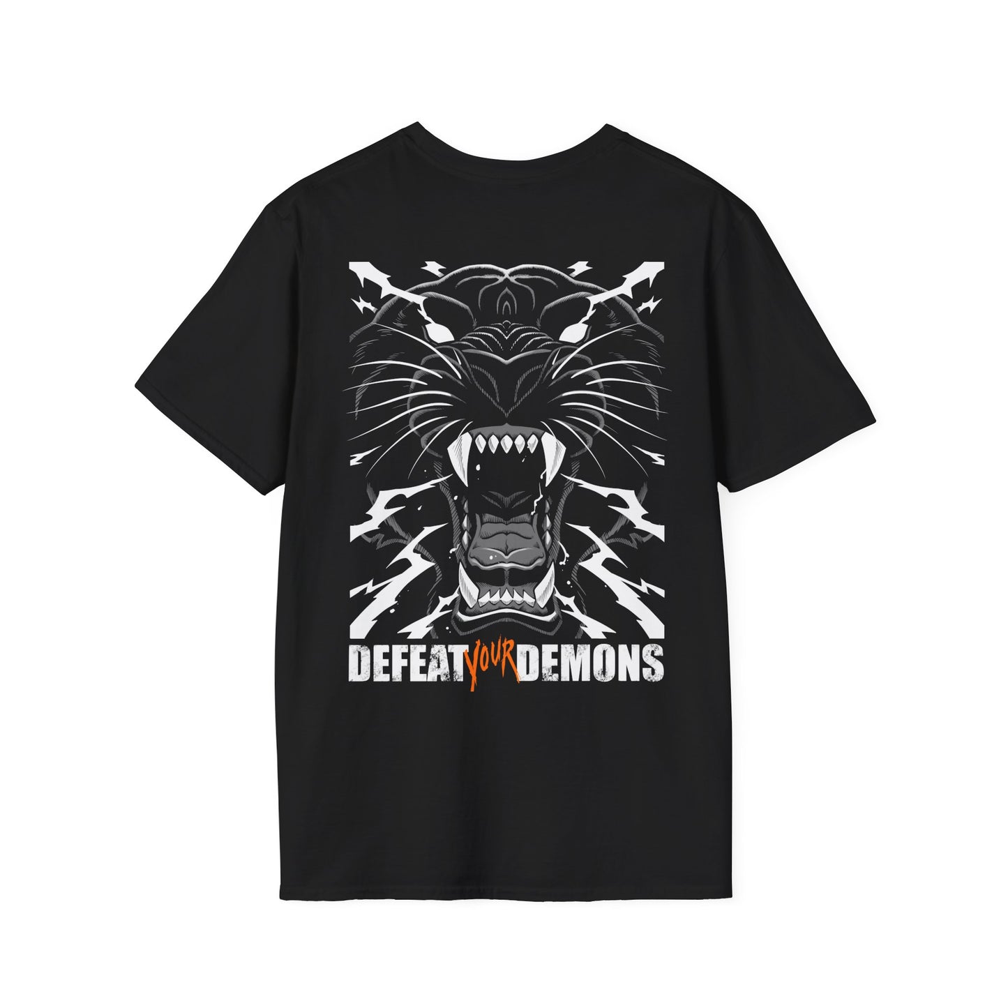 Defeat Your Demons - Black "Lightning" Panther - Unisex T-shirt
