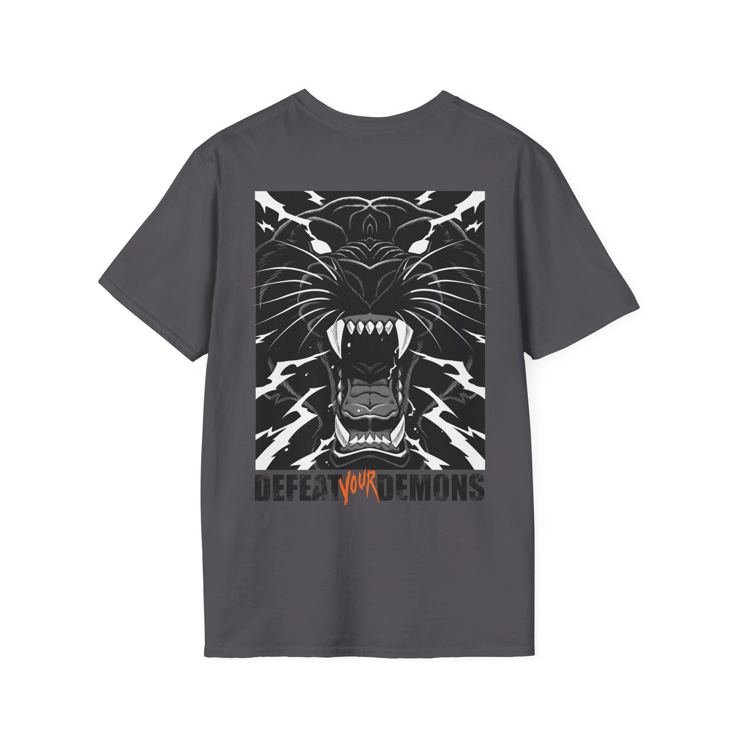 Defeat Your Demons - Black "Lightning" Panther - Unisex T-shirt