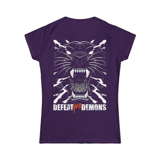 Defeat Your Demons - Black "Lightning" Panther - Women's T-Shirt