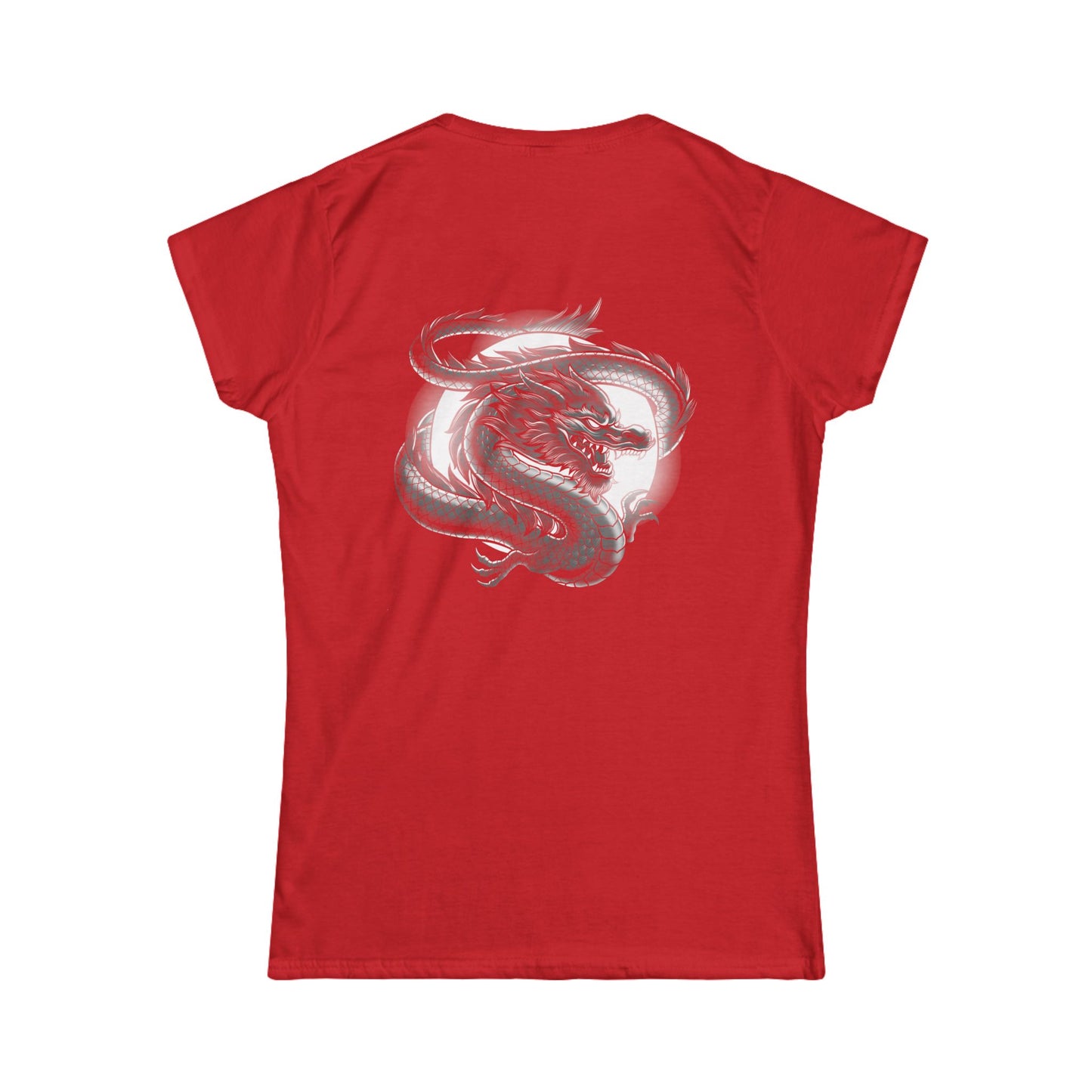 Women's T-Shirt - Moon Dragon - Power Elegance Softstyle Tee