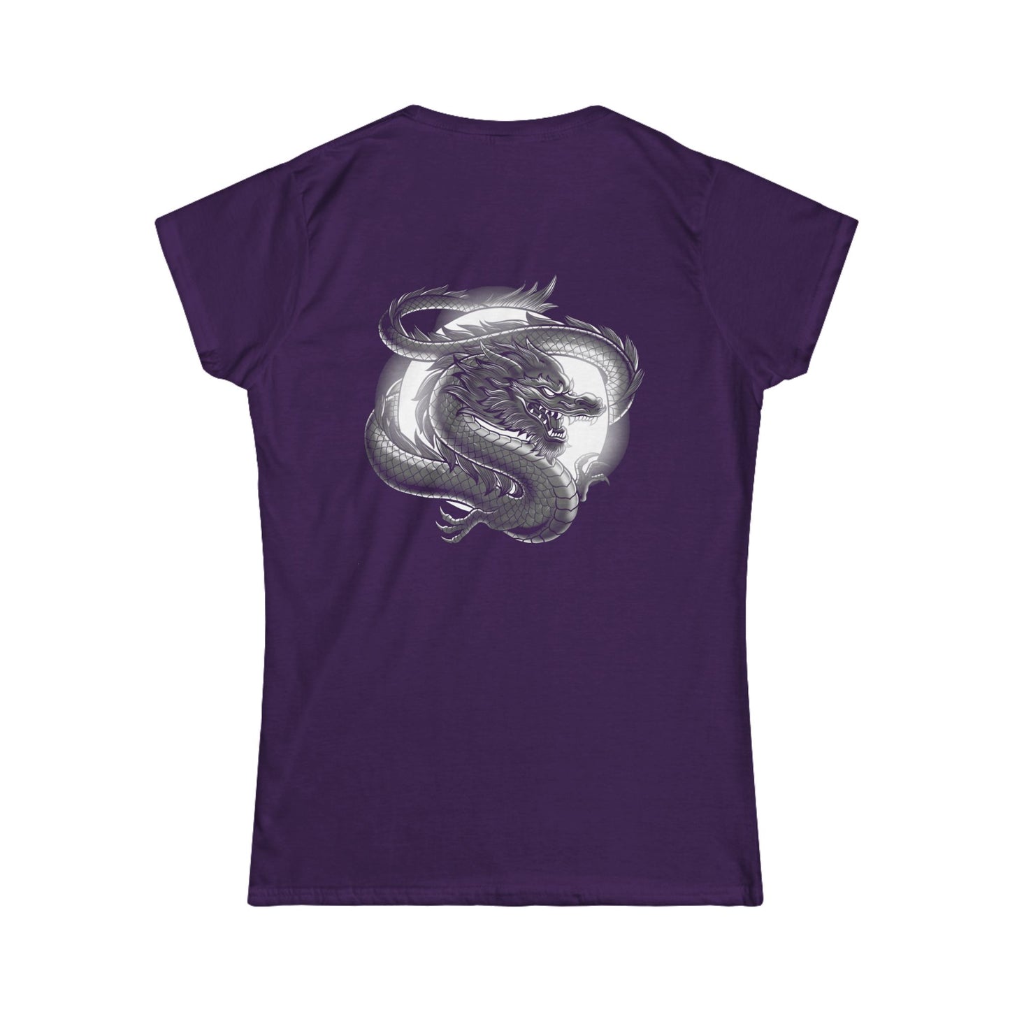 Women's T-Shirt - Moon Dragon - Power Elegance Softstyle Tee