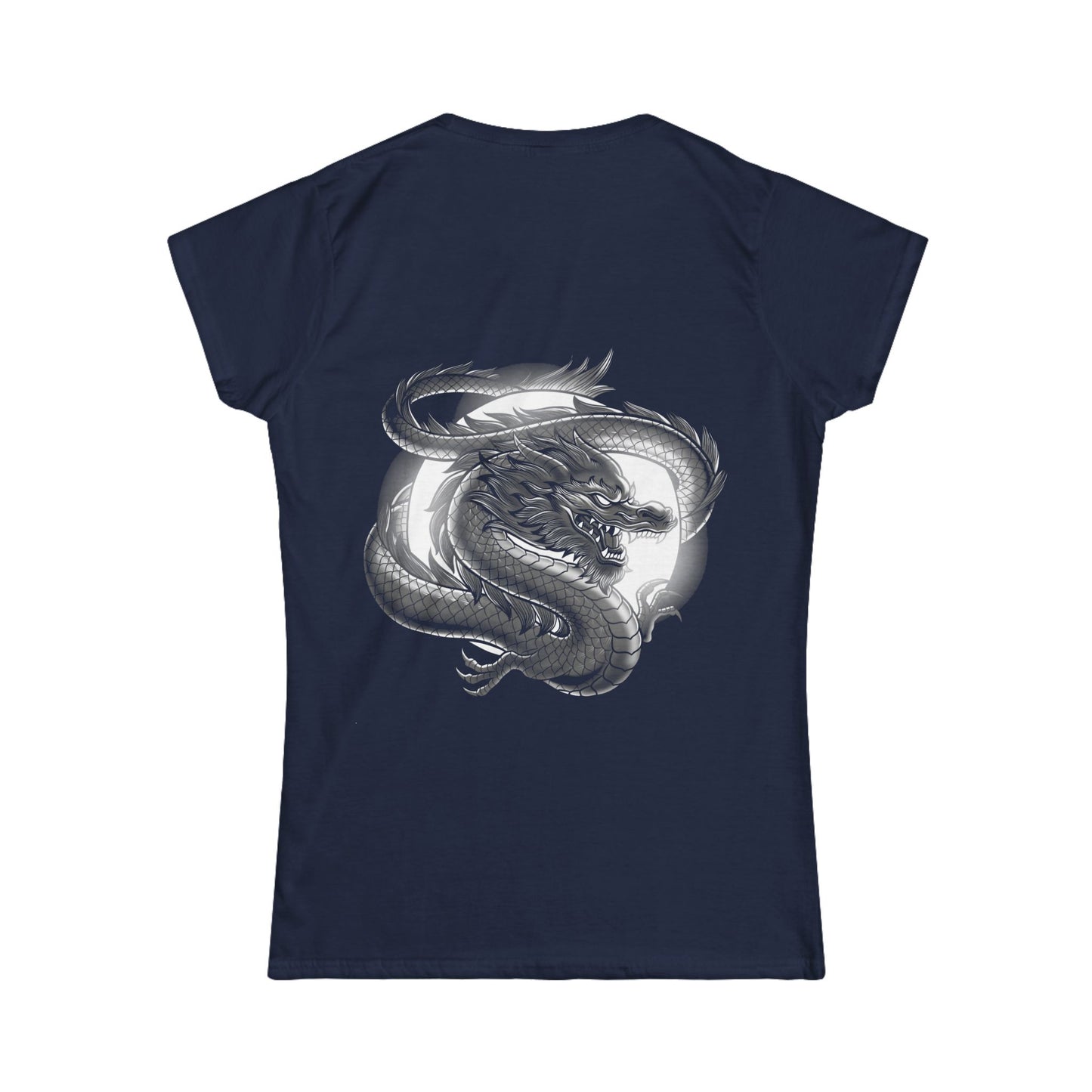 Women's T-Shirt - Moon Dragon - Power Elegance Softstyle Tee