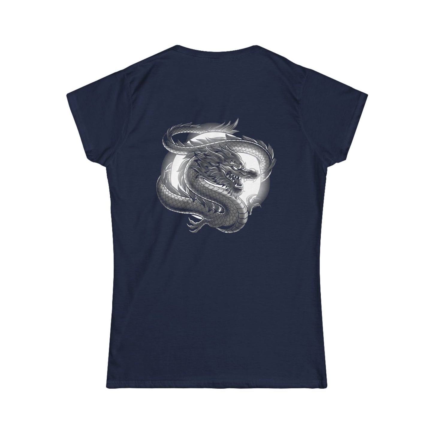 Women's T-Shirt - Moon Dragon - Power Elegance Softstyle Tee