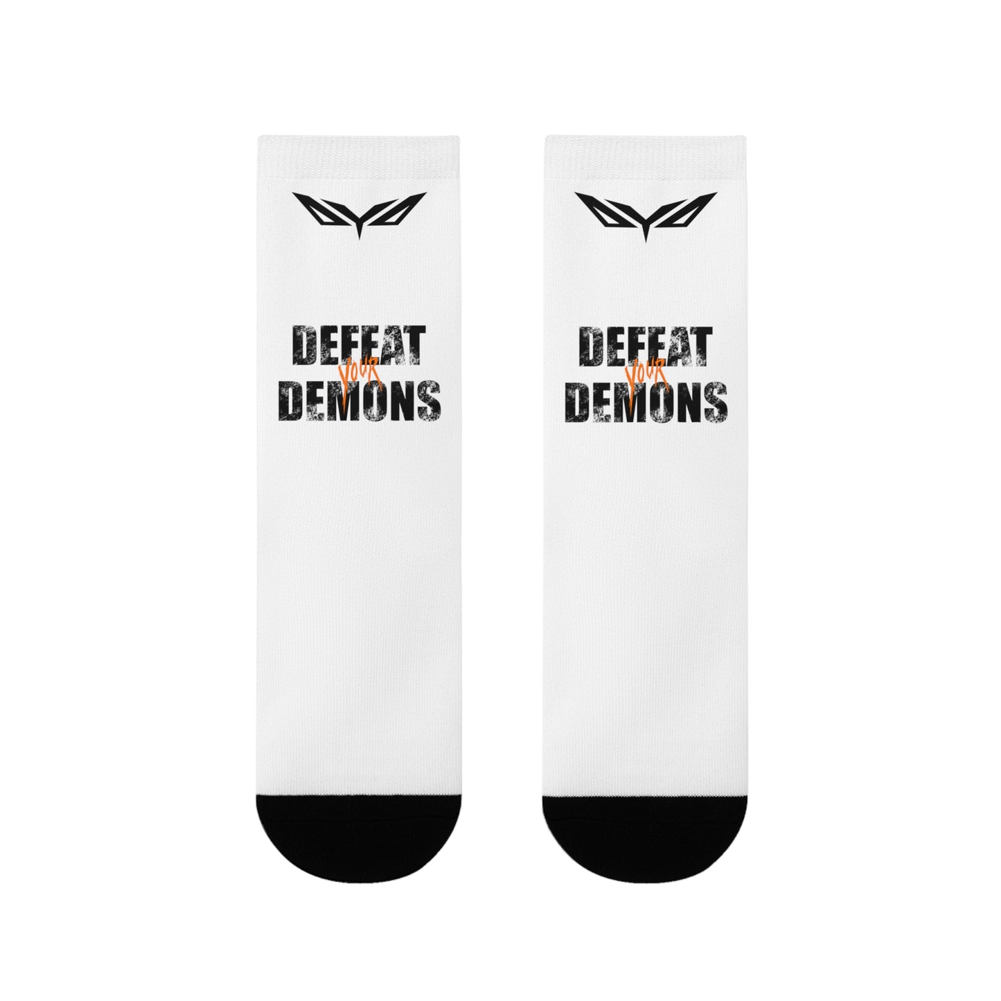 Defeat Your Demons Crew Socks