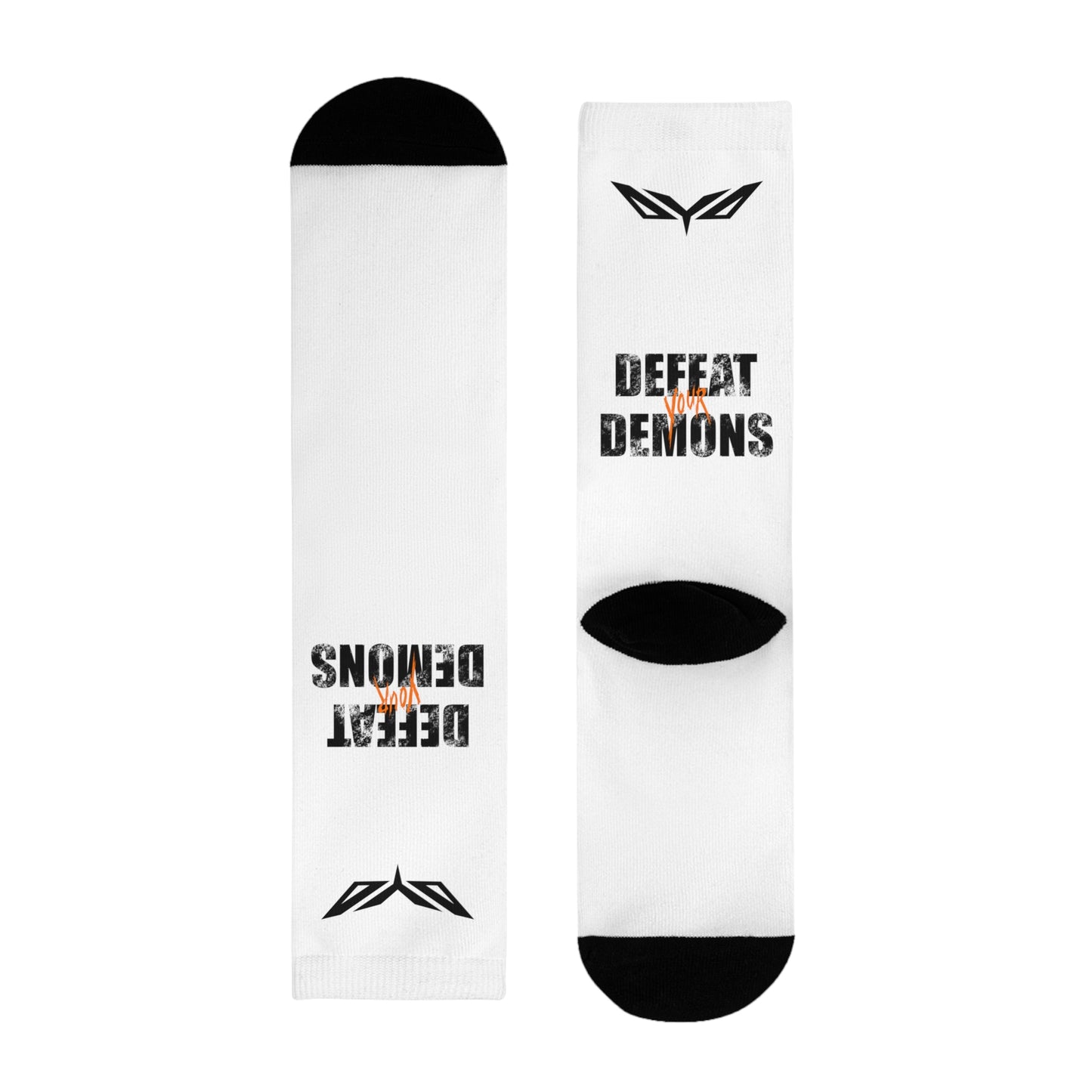 Defeat Your Demons Crew Socks