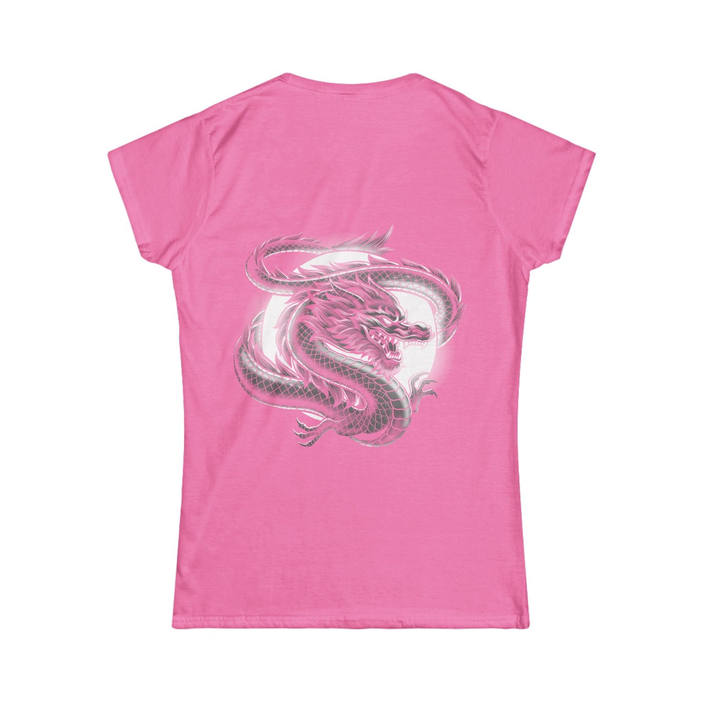 Women's T-Shirt - Moon Dragon - Power Elegance Softstyle Tee