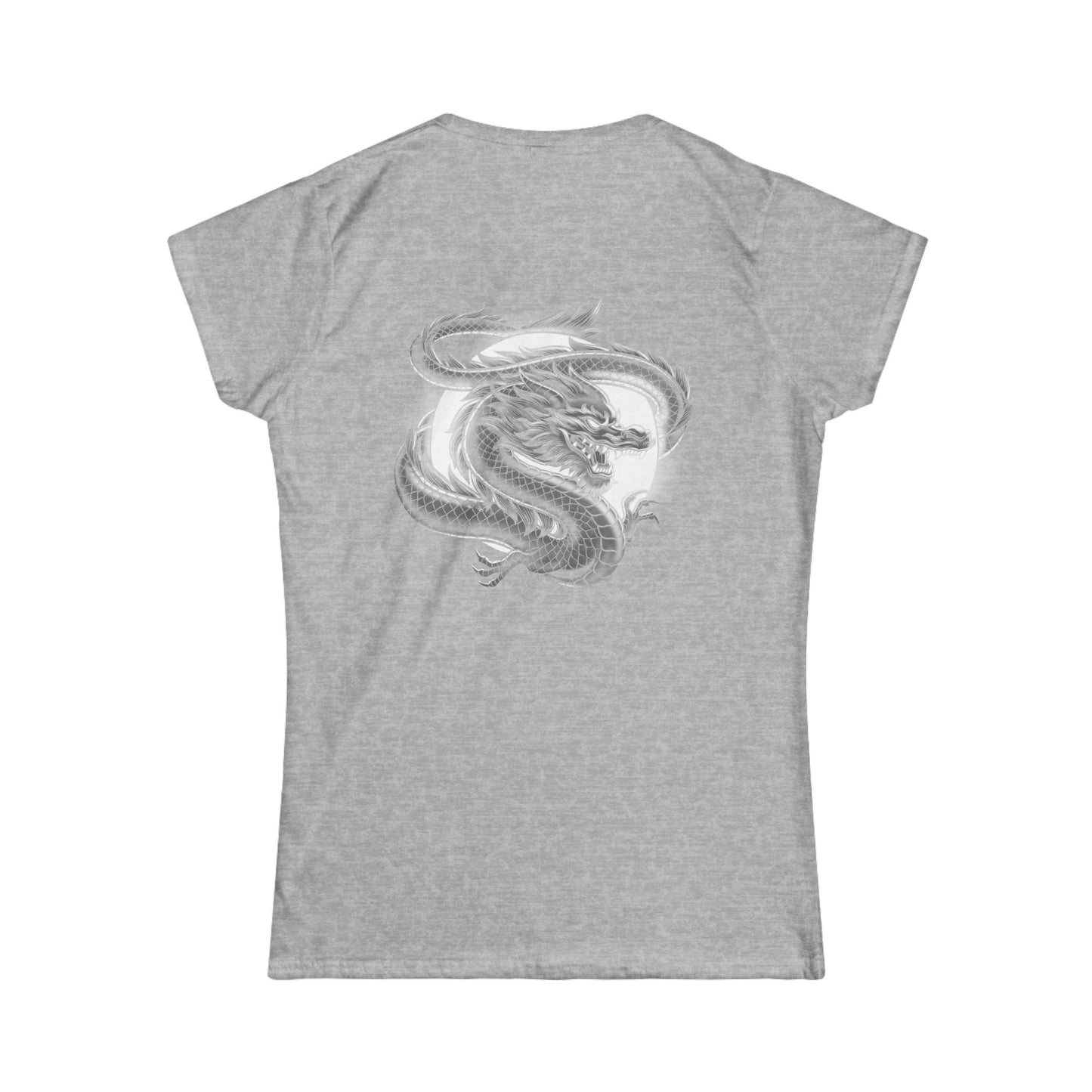 Women's T-Shirt - Moon Dragon - Power Elegance Softstyle Tee